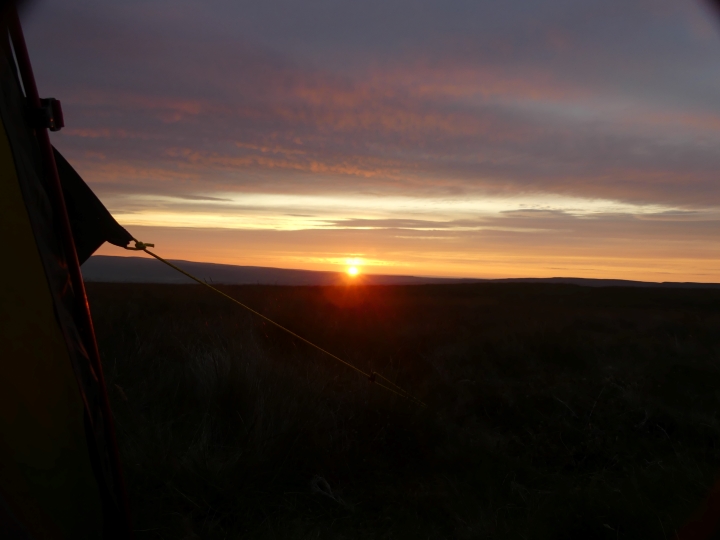 Sunset camp - Green How, The Howgill's