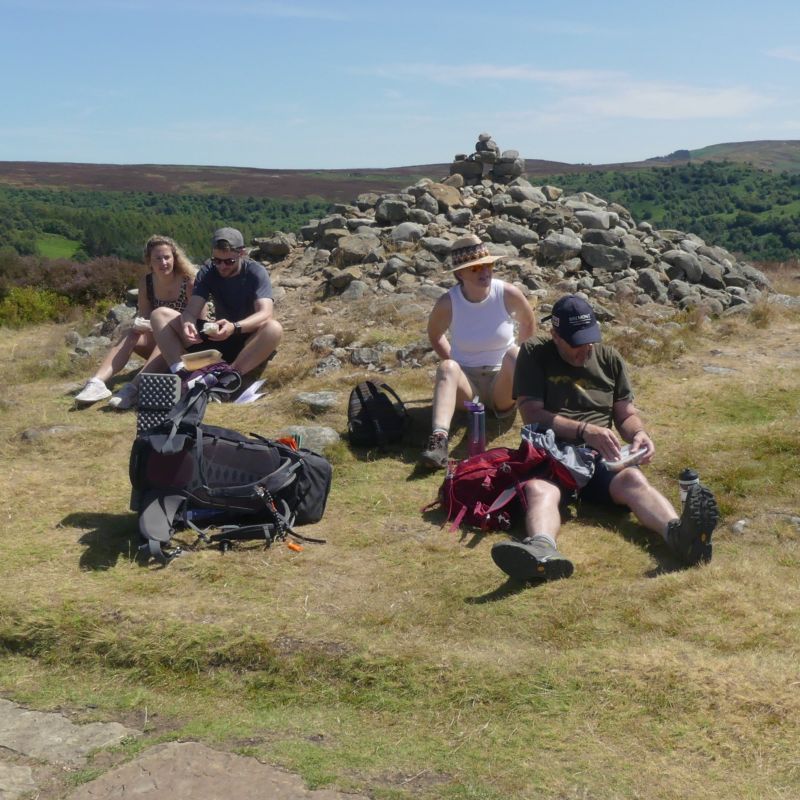 Lunch, Bronze age Tumuli, Carlton Bank