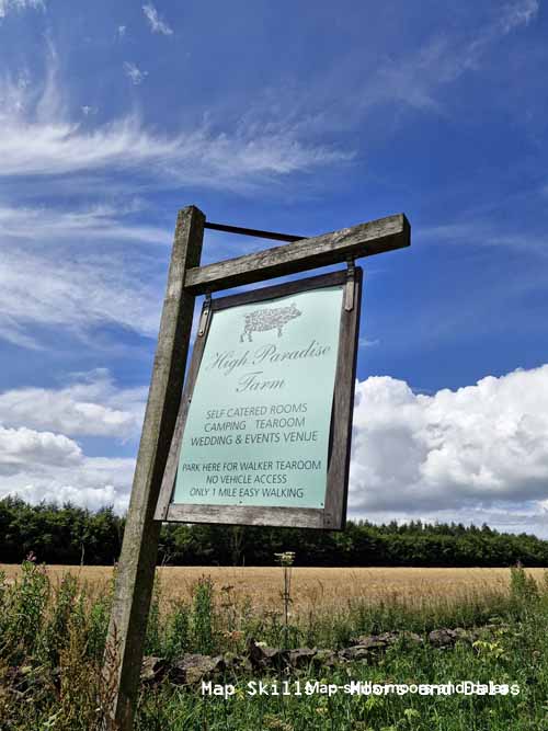 Entrance sign by the Sneck Car park
