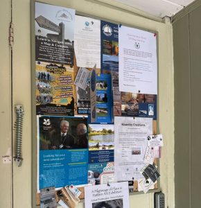 Notice board - entrance
